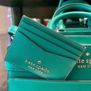 Kate Spade Staci Small Slim Card Holder Wintergreen